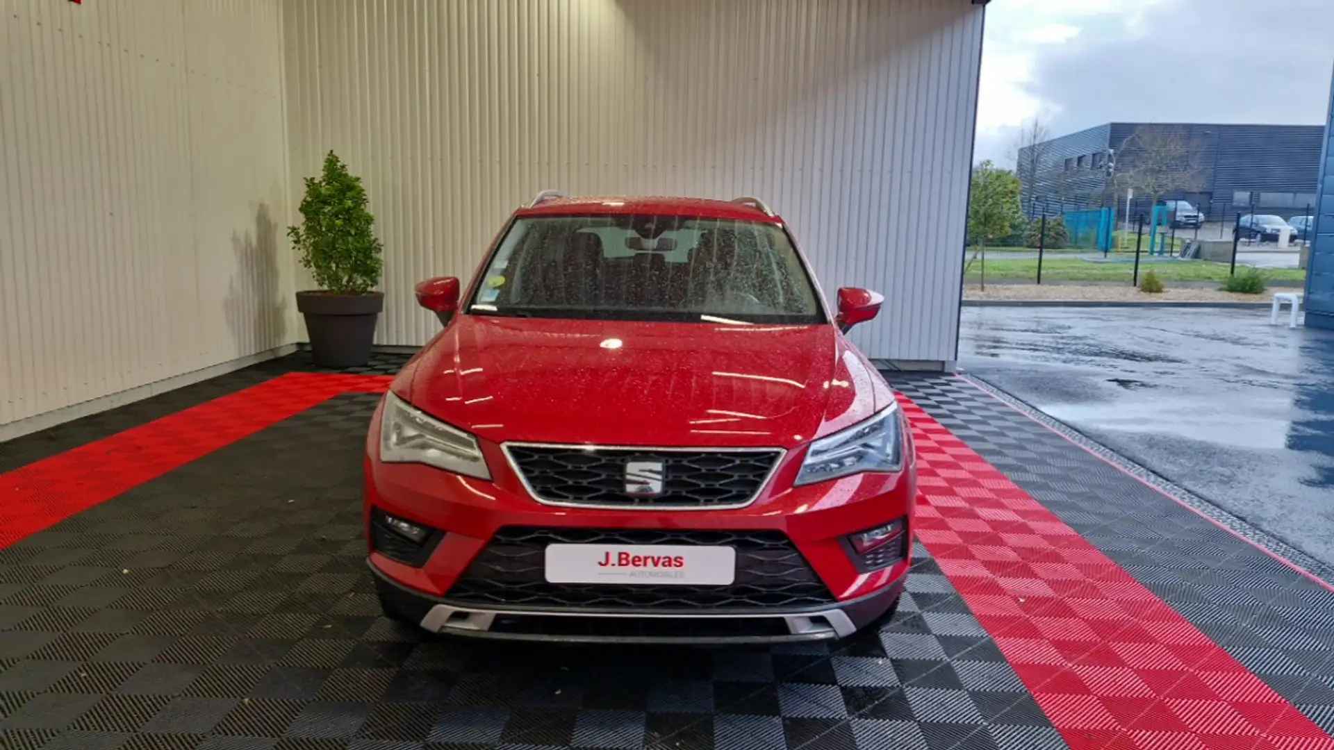 SEAT Ateca 1.6 tdi 115 ch start/stop ecomotive dsg7 style bus Rouge - 2