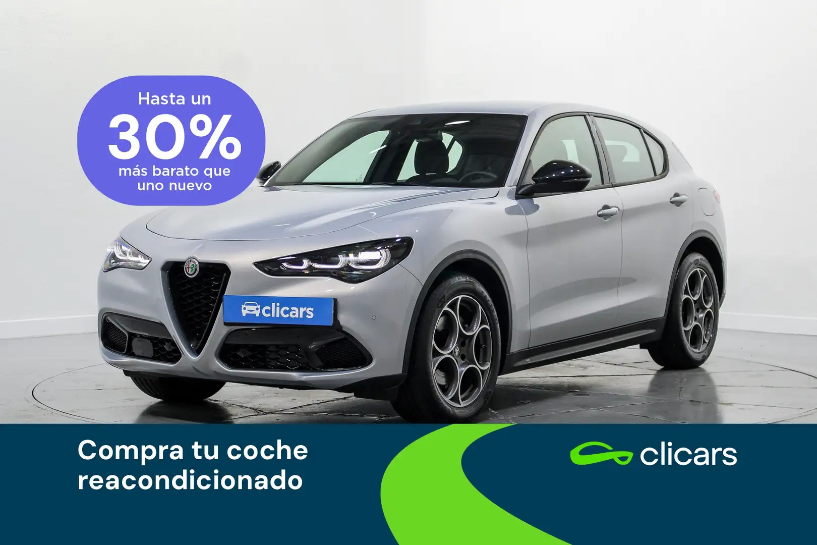 Alfa Romeo Stelvio 2.2 Sprint RWD Aut. 160 Plateado - 1