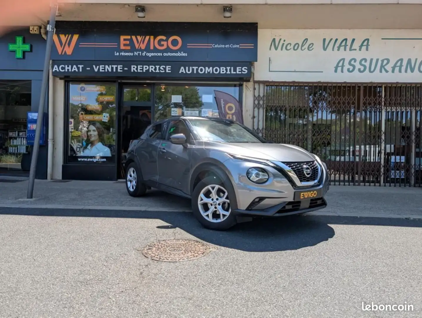 Nissan Juke 1.0 DIG-T 114 ch ACENTA %2B CARPLAY CLIM AUTO Gris - 1