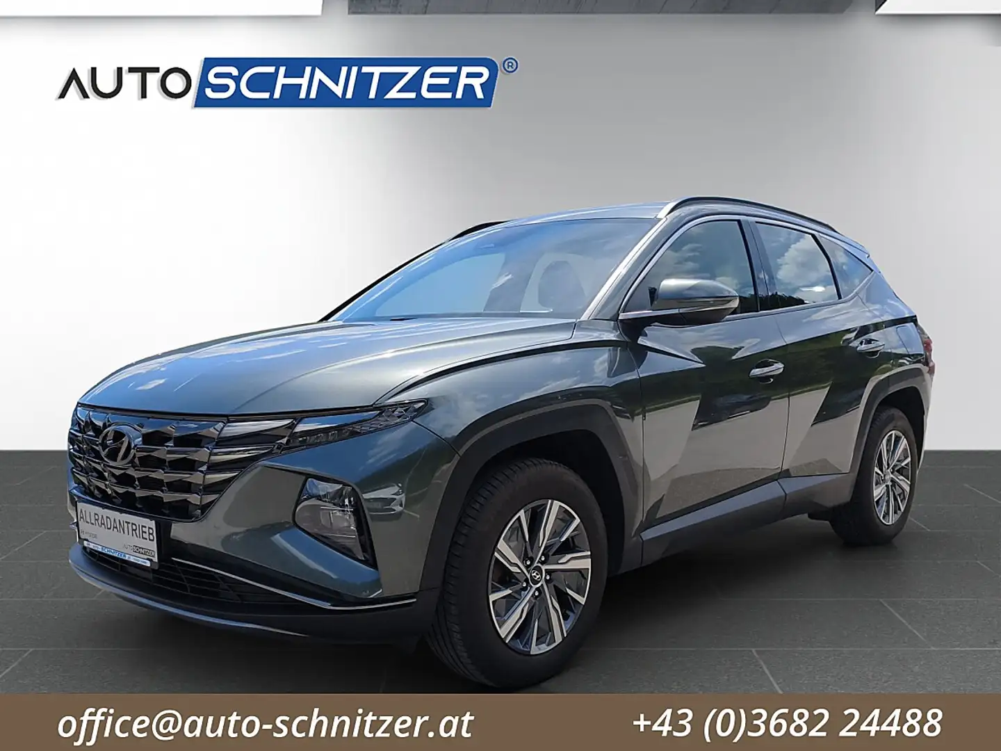 Hyundai TUCSON Tucson 1,6 T-GDI Hybrid 4WD Smart Line Aut. Grau - 1