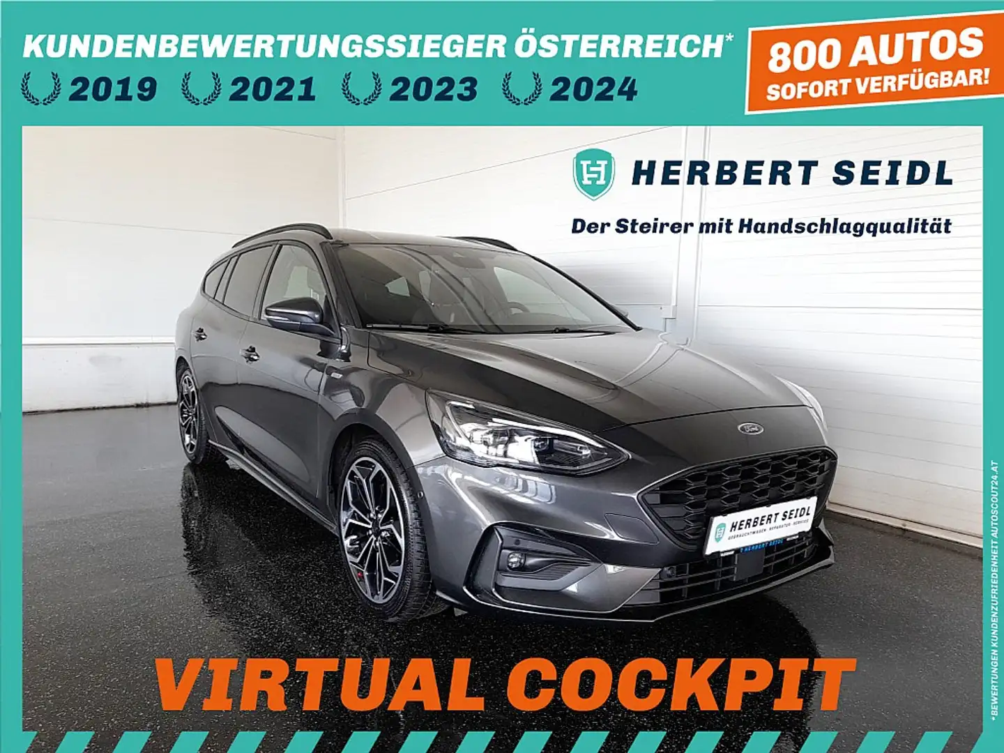 Ford Focus Turnier ST-LINE X 1,5 EcoBlue Aut. *18 ZOLL / M... Grau - 1