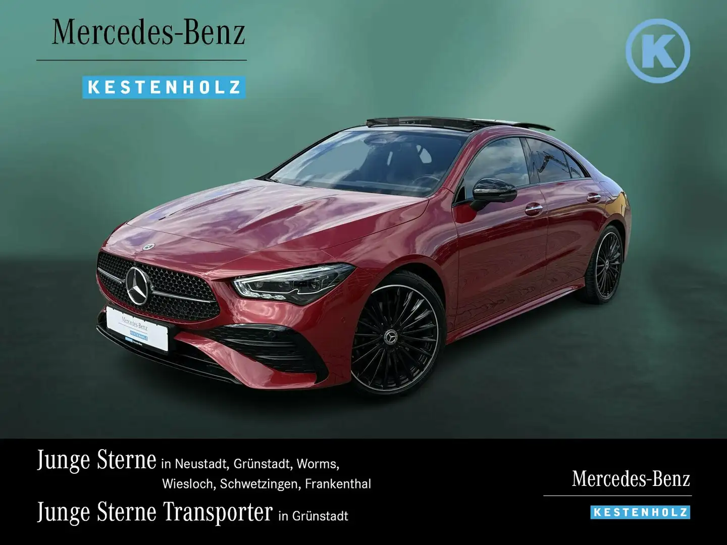 Mercedes-Benz CLA 220 CLA 220 d AMG+NIGHT+DISTR+PANO+BURM+360+HUD+MLED Rouge - 1
