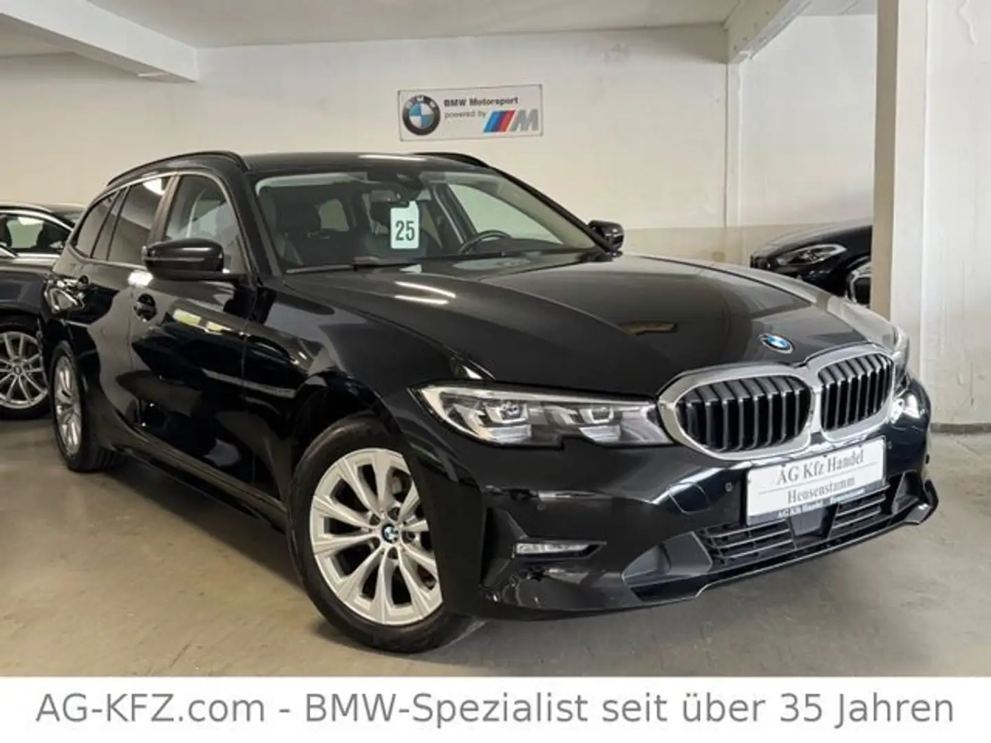 BMW 318 d DigTacho/SPUR/CAM/KeyGO/ACC/NaviProf/Leder Schwarz - 1