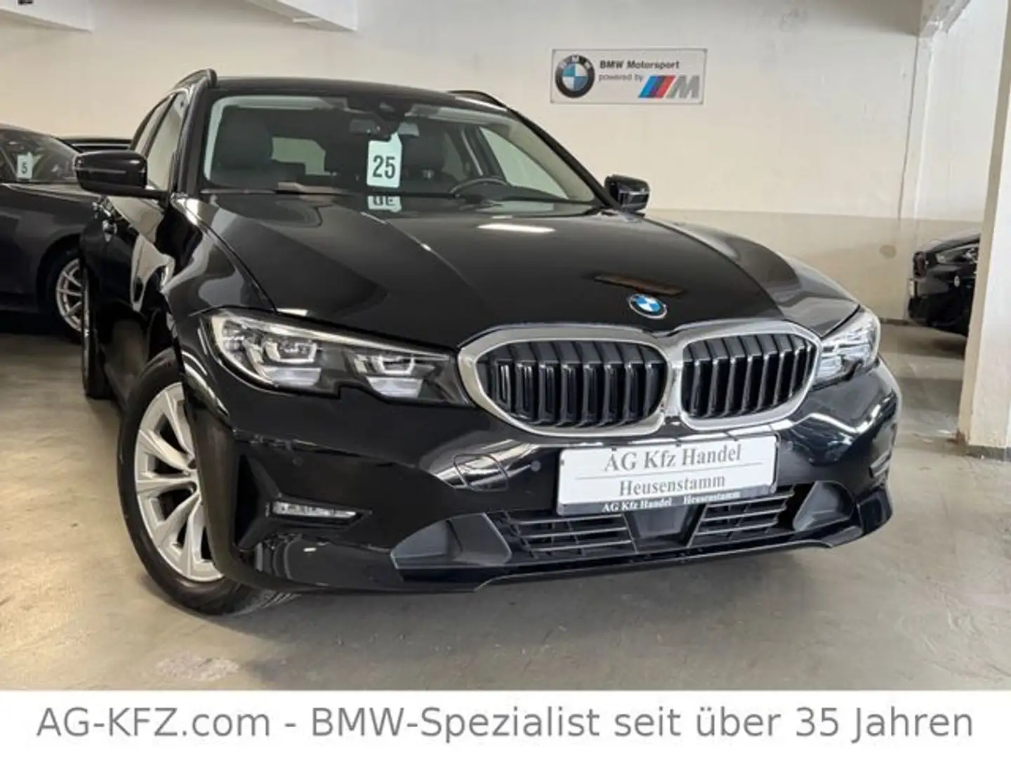 BMW 318 d DigTacho/SPUR/CAM/KeyGO/ACC/NaviProf/Leder Schwarz - 2