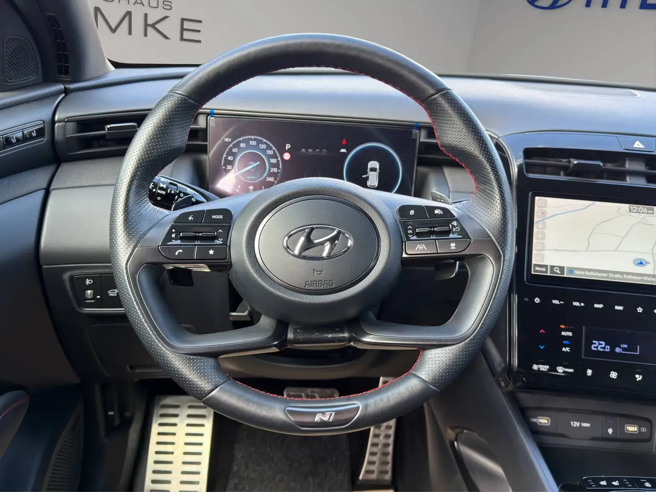 Hyundai TUCSON 1.6 T-GDI PHEV PLUG-IN N LINE + SITZPAKET + ASSISTENZPAKET + ECS + WINTERRÄDER, миниатюра 11