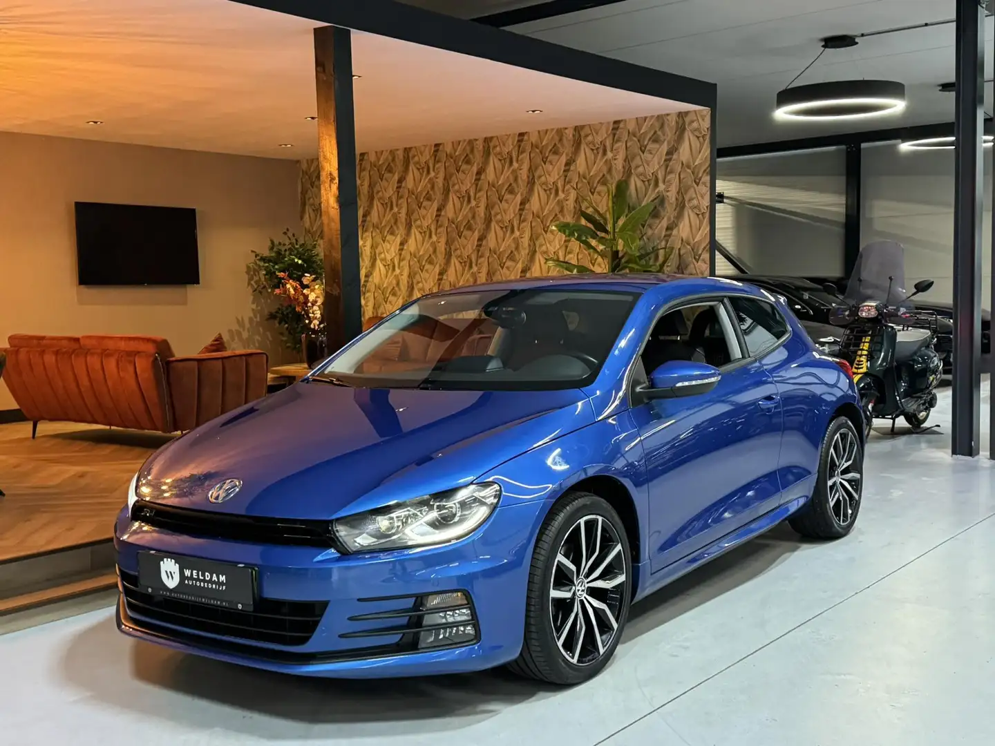 Volkswagen Scirocco 1.4 TSI R-Line Garantie Carplay Camera Cruise Clim Blauw - 2