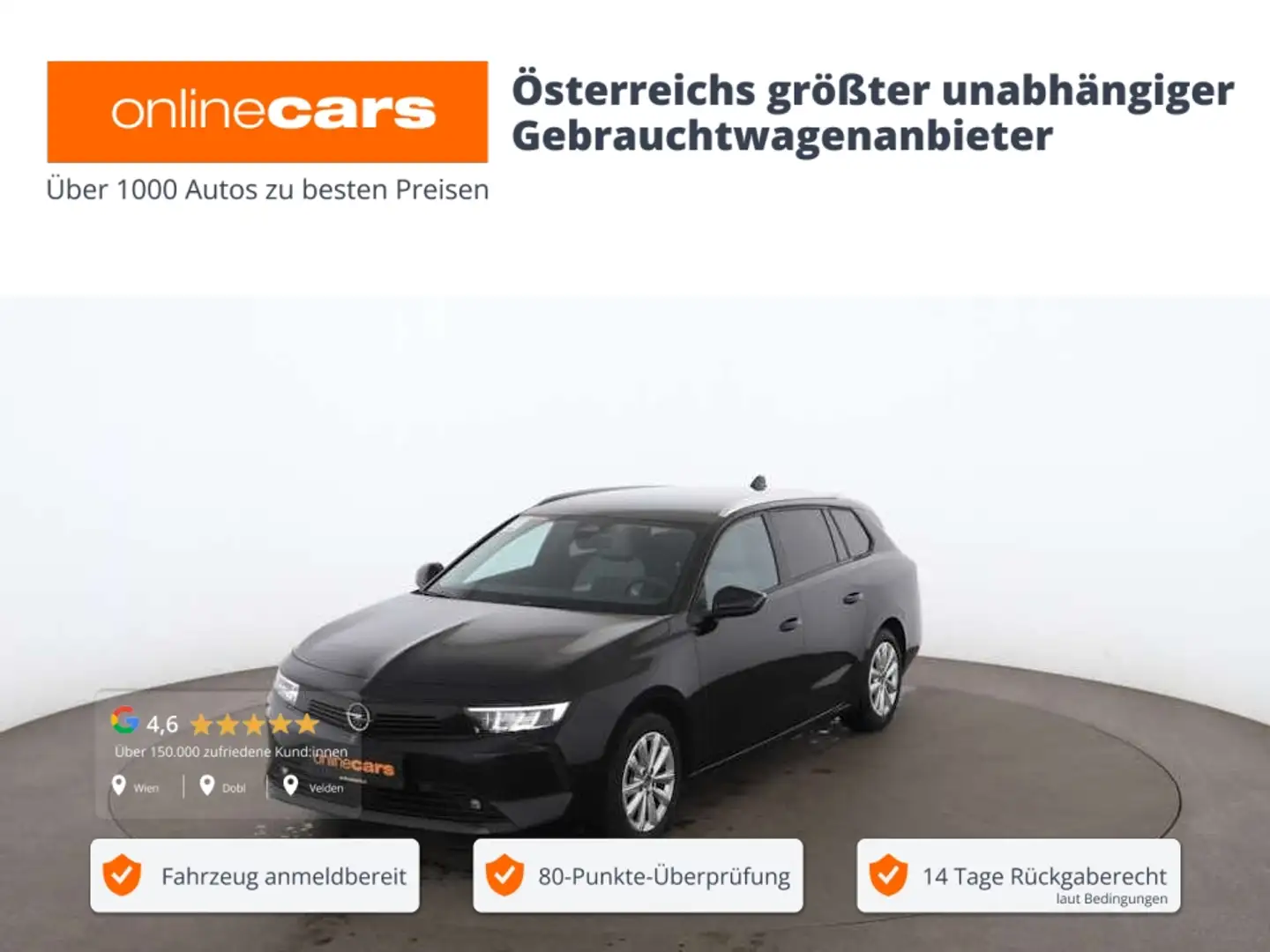 Opel Astra ST 1.5 D Business Elegance LED NAVI PDC Schwarz - 1