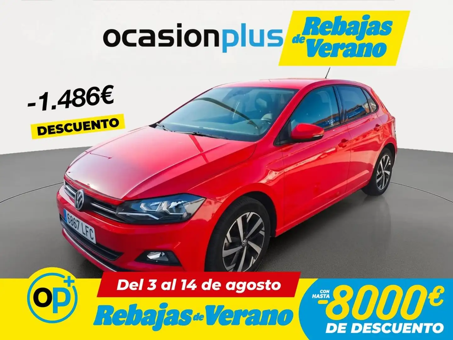 Volkswagen Polo 1.0 TSI Sport DSG 70kW Rojo - 1
