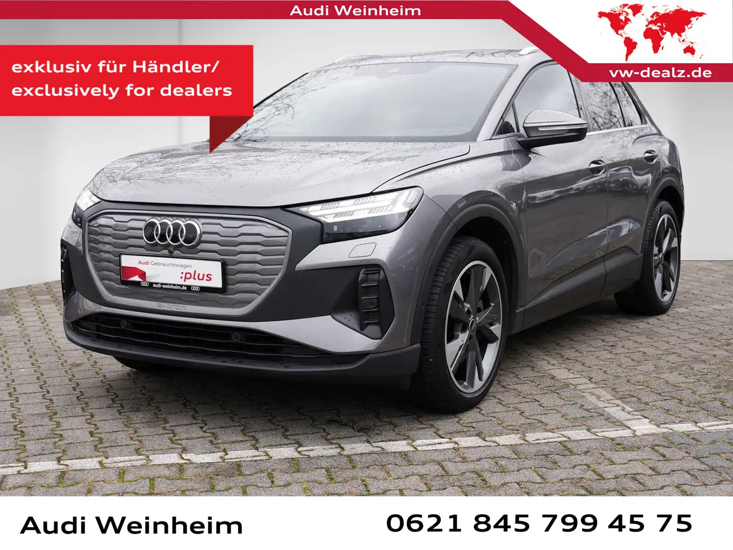 Audi Q4 e-tron 40 S-Line Matrix-LED AHK Kamera Navi u Grau - 1