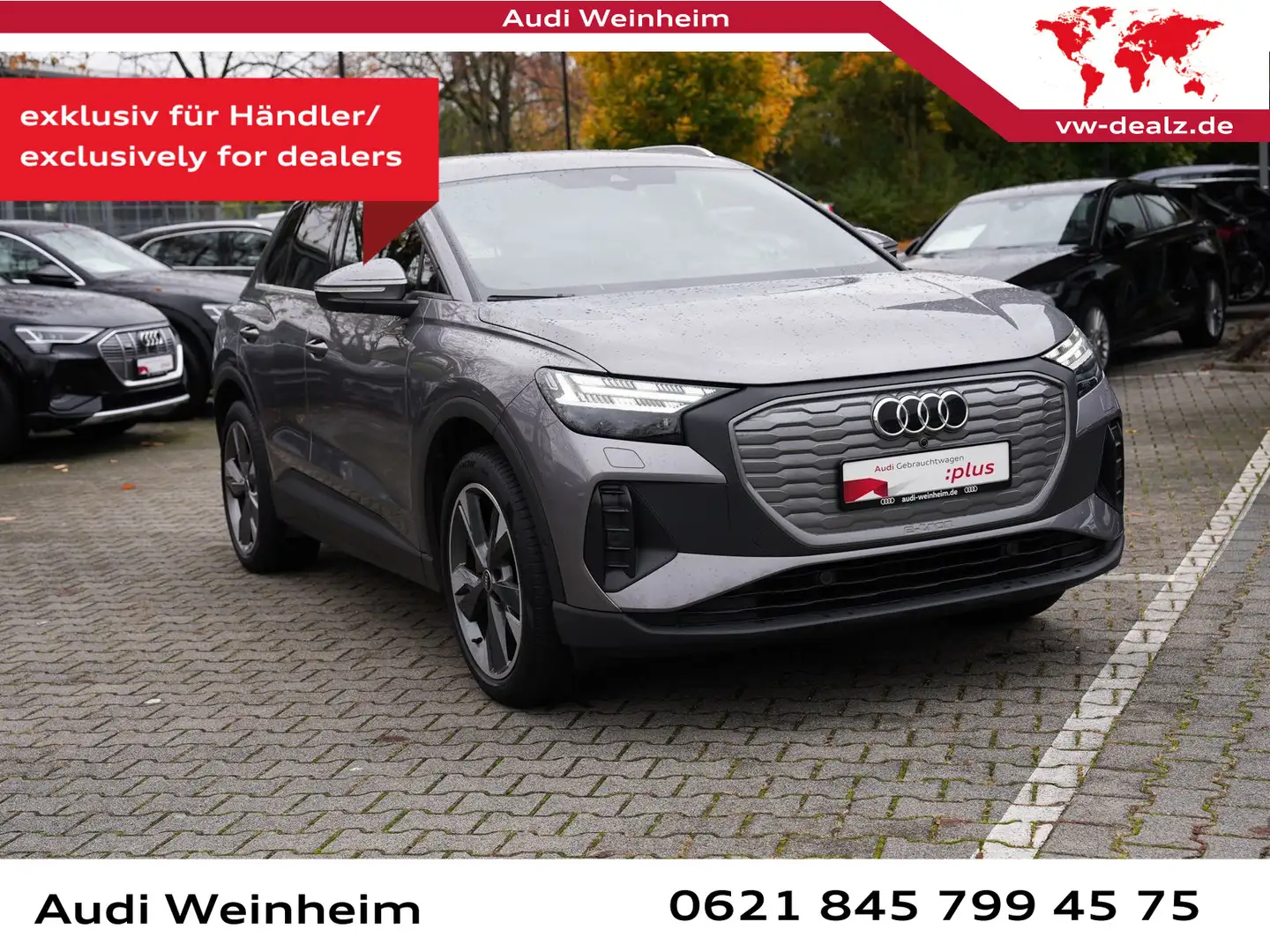 Audi Q4 e-tron 40 S-Line Matrix-LED AHK Kamera Navi u Grau - 2