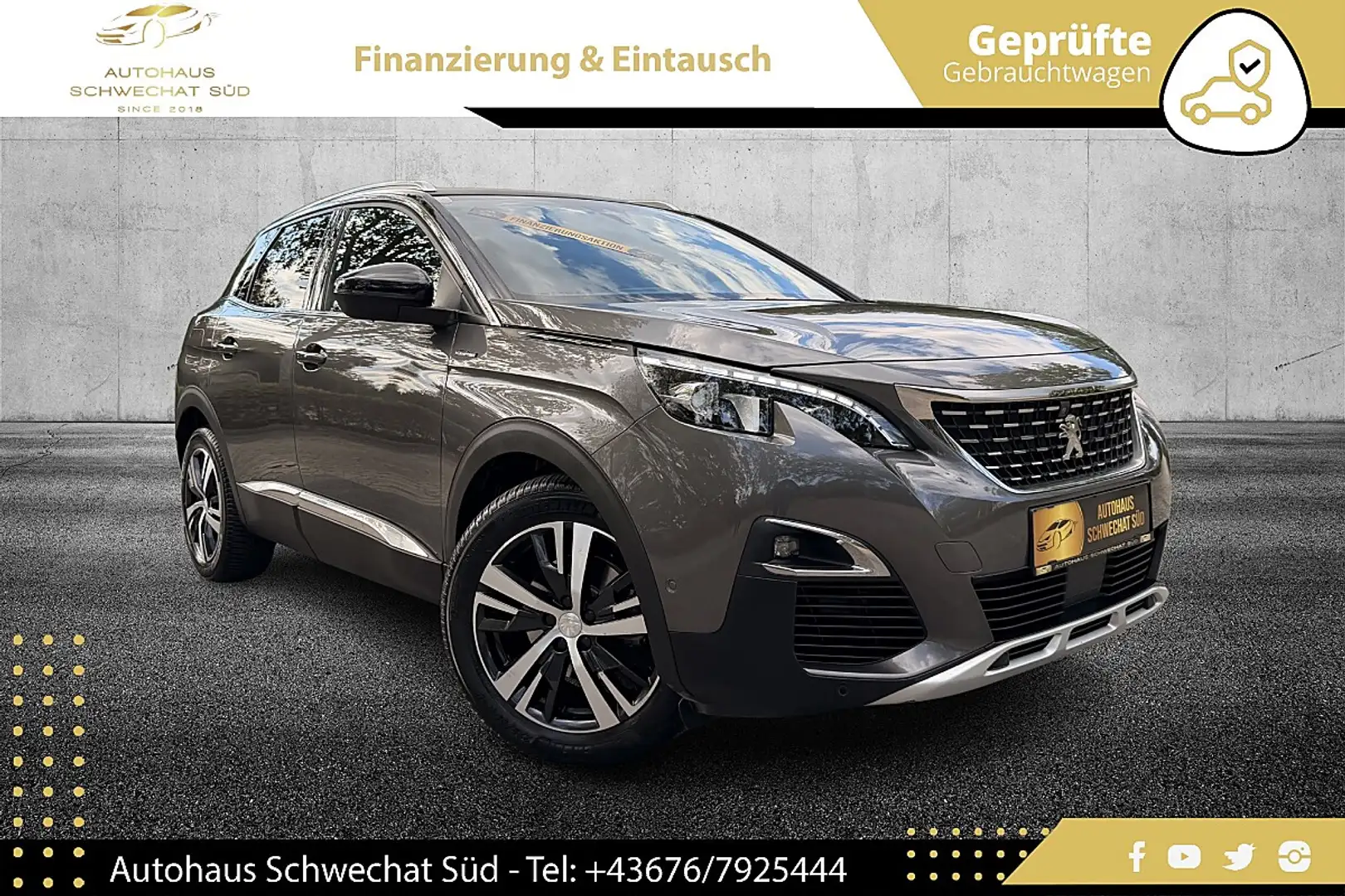 Peugeot 3008 1.5 BlueHDi 130 FAP GT Line // AUTOMATIK // VIR... Grau - 1