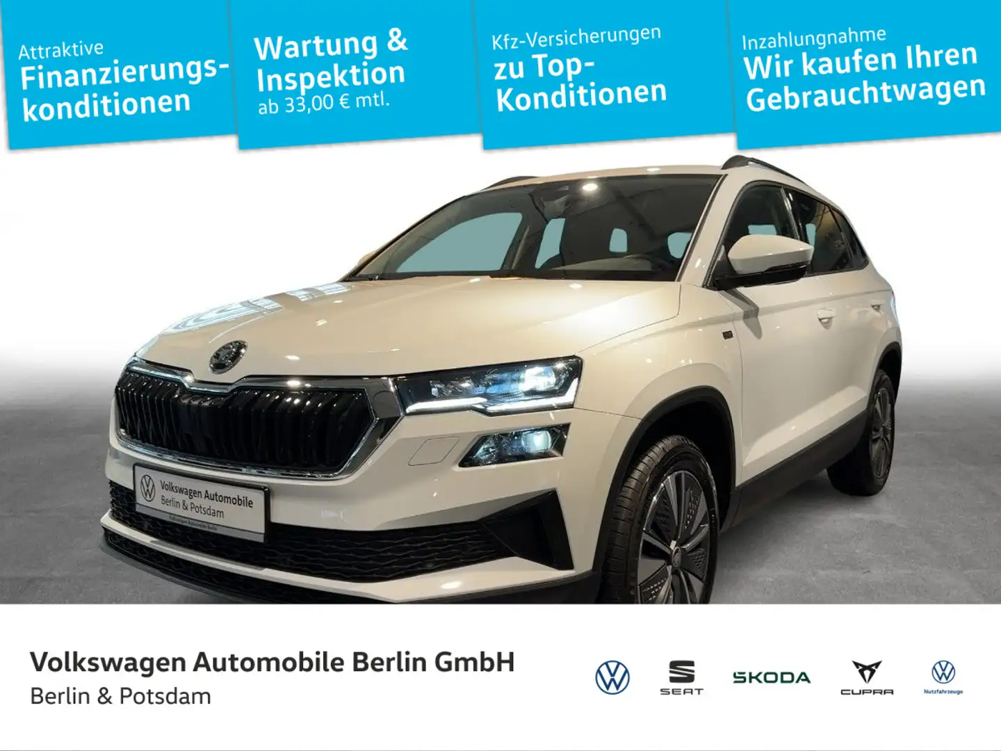 Skoda Karoq 1.5TSI DSG Selection NAVI MATRIX-LED PDC Weiß - 1