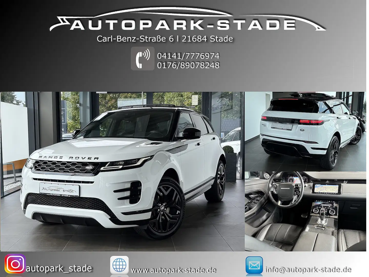Land Rover Range Rover Evoque R-Dynamic SE Pano Virtual ACC Weiß - 1