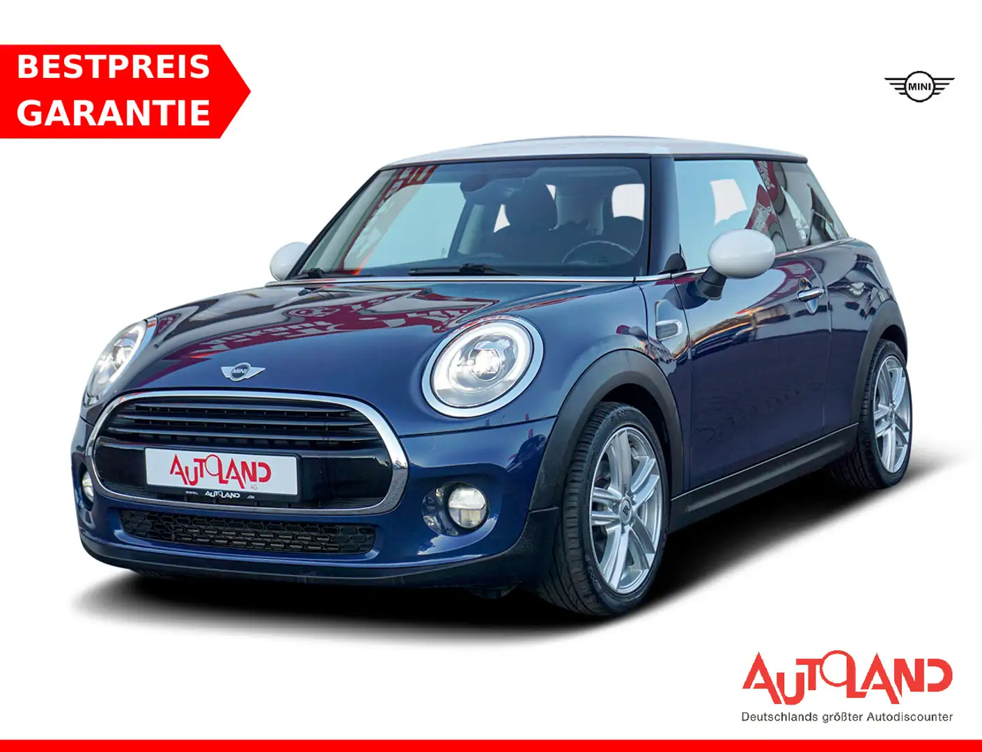 MINI Cooper Cooper 1.5 LED Navi Sitzheizung PDC Teilleder Blau - 1