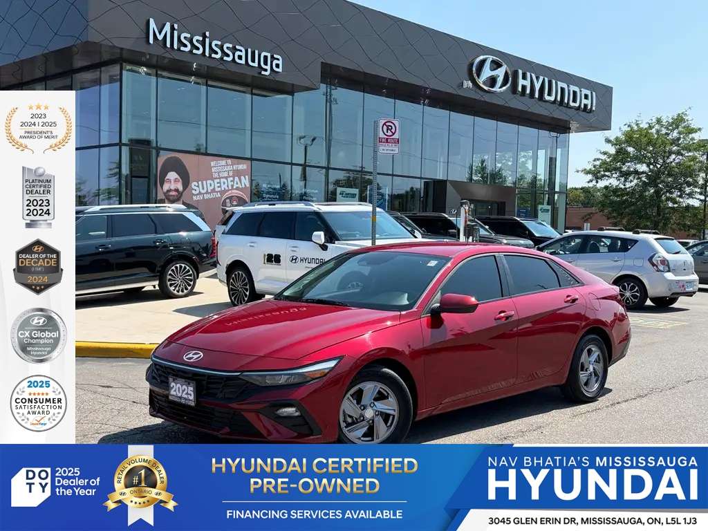 Red 2025 Hyundai Elantra Sedan Automatic