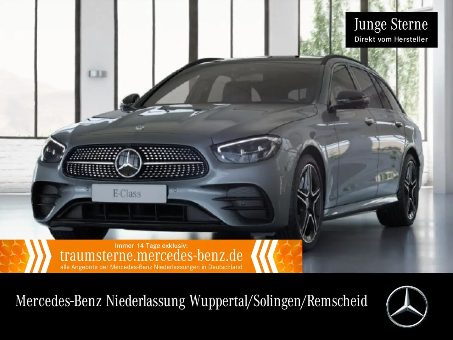 Mercedes-Benz E 300 de T 4M AMG+NIGHT+PANO+360+LED+FAHRASS+HUD Gris - 1
