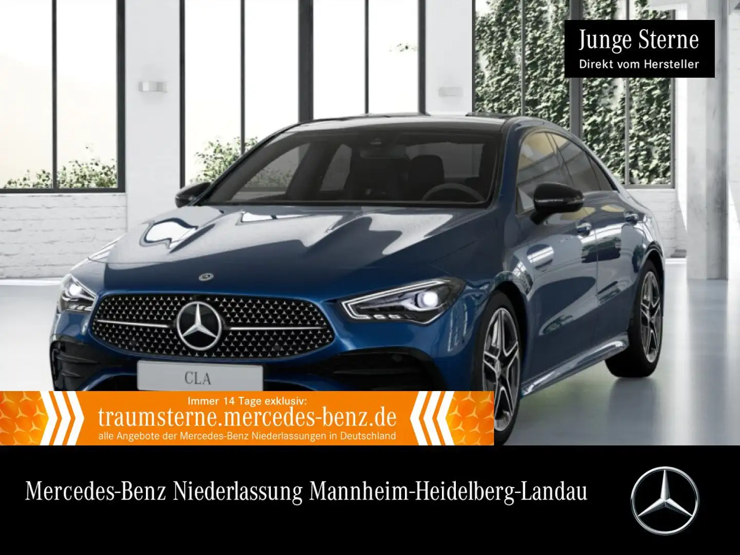 Mercedes-Benz CLA 200 AMG+NIGHT+PANO+LED+KAMERA+TOTW+KEYLESS+7G Blau - 1