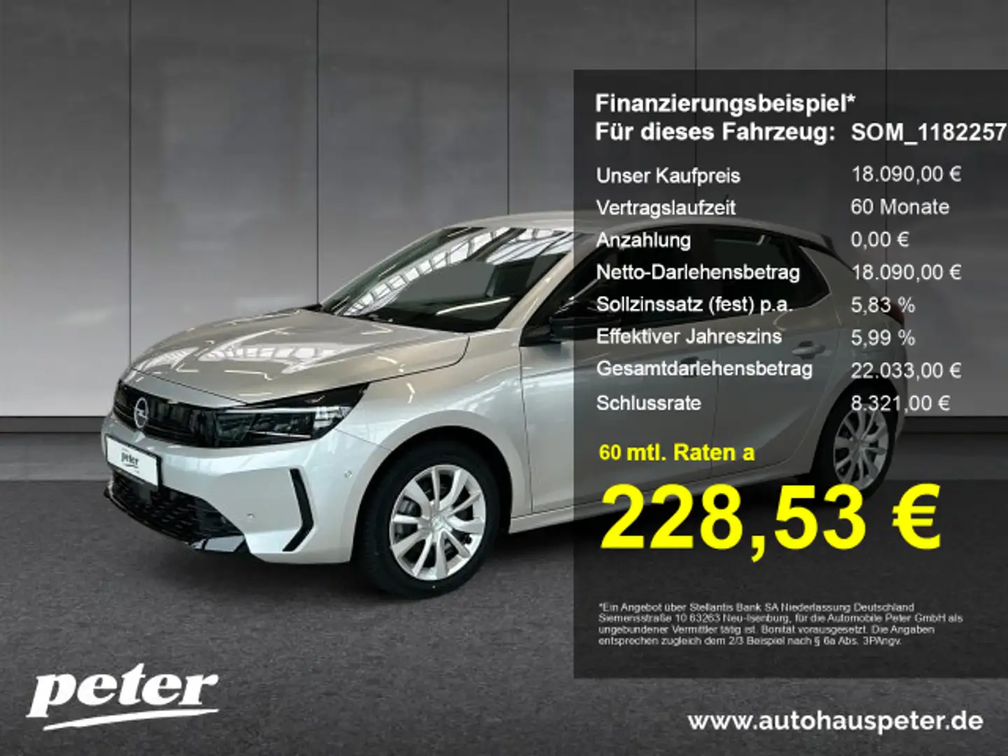 Opel Corsa Corsa F Edition 1.2 (MT6) Gris - 1