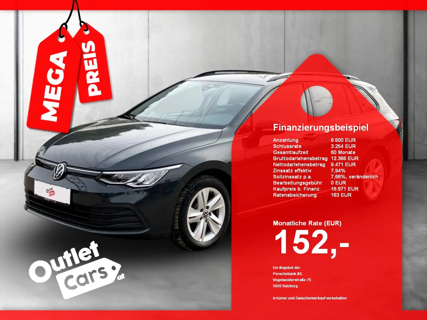 Volkswagen Golf VIII Var. 2.0TDI Life DSG CARPLAY+MEGAPREIS Grau - 1