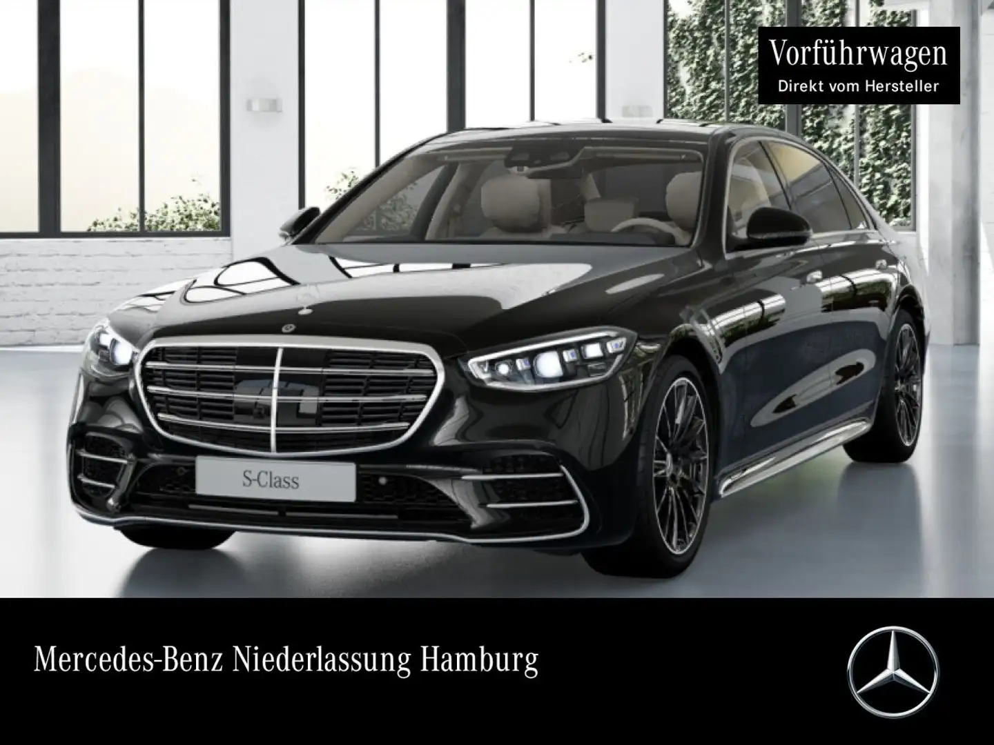 Mercedes-Benz S 350 d L 4M AMG+PANO+360+DIGITAL-L+BURMESTER3D Schwarz - 1