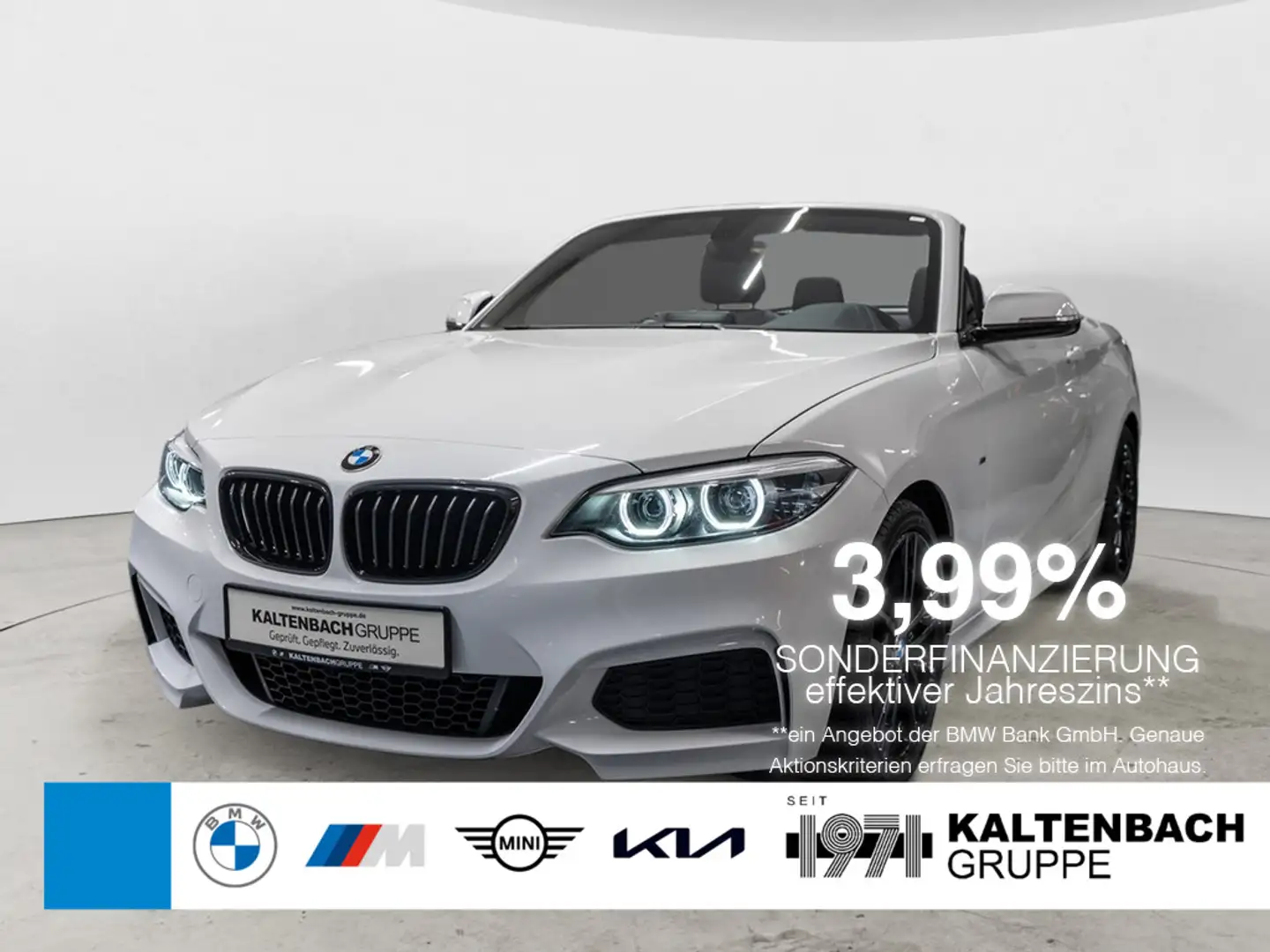 BMW 218 i Cabrio M-Sport FACEL. LED NAVI SHZ PDC Weiß - 1