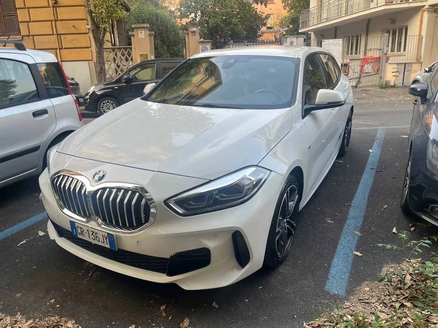 BMW 116 Serie 1 F40 116d Msport auto Bianco - 2