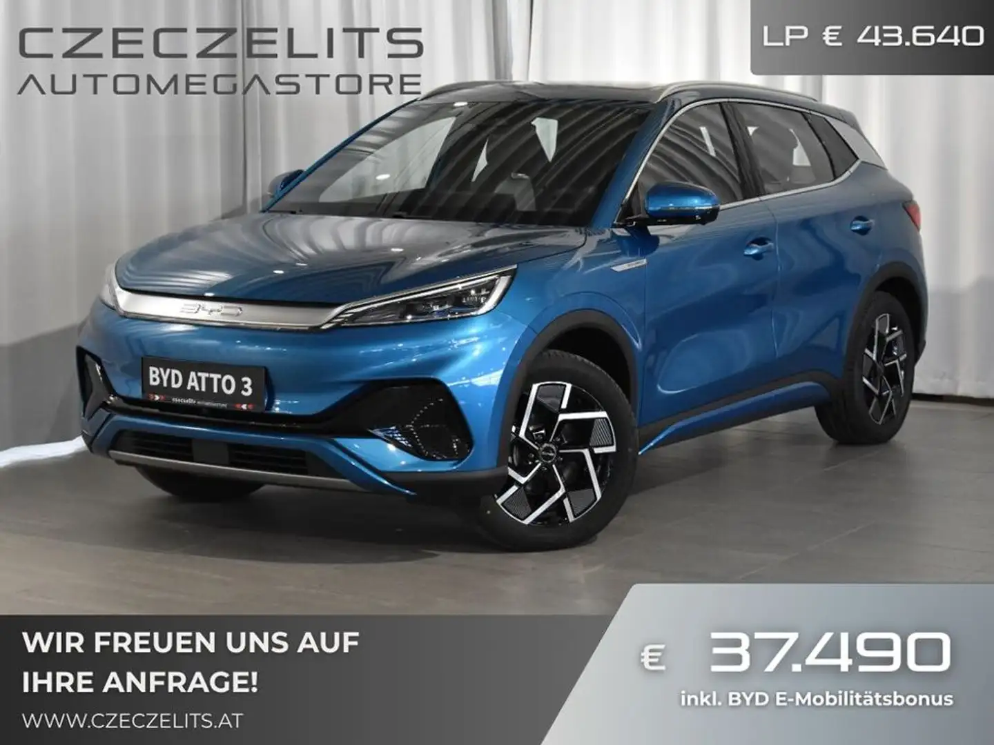 BYD Atto 3 Atto3 60,5 kWh Design *in Kürze Verfügbar* Blau - 1