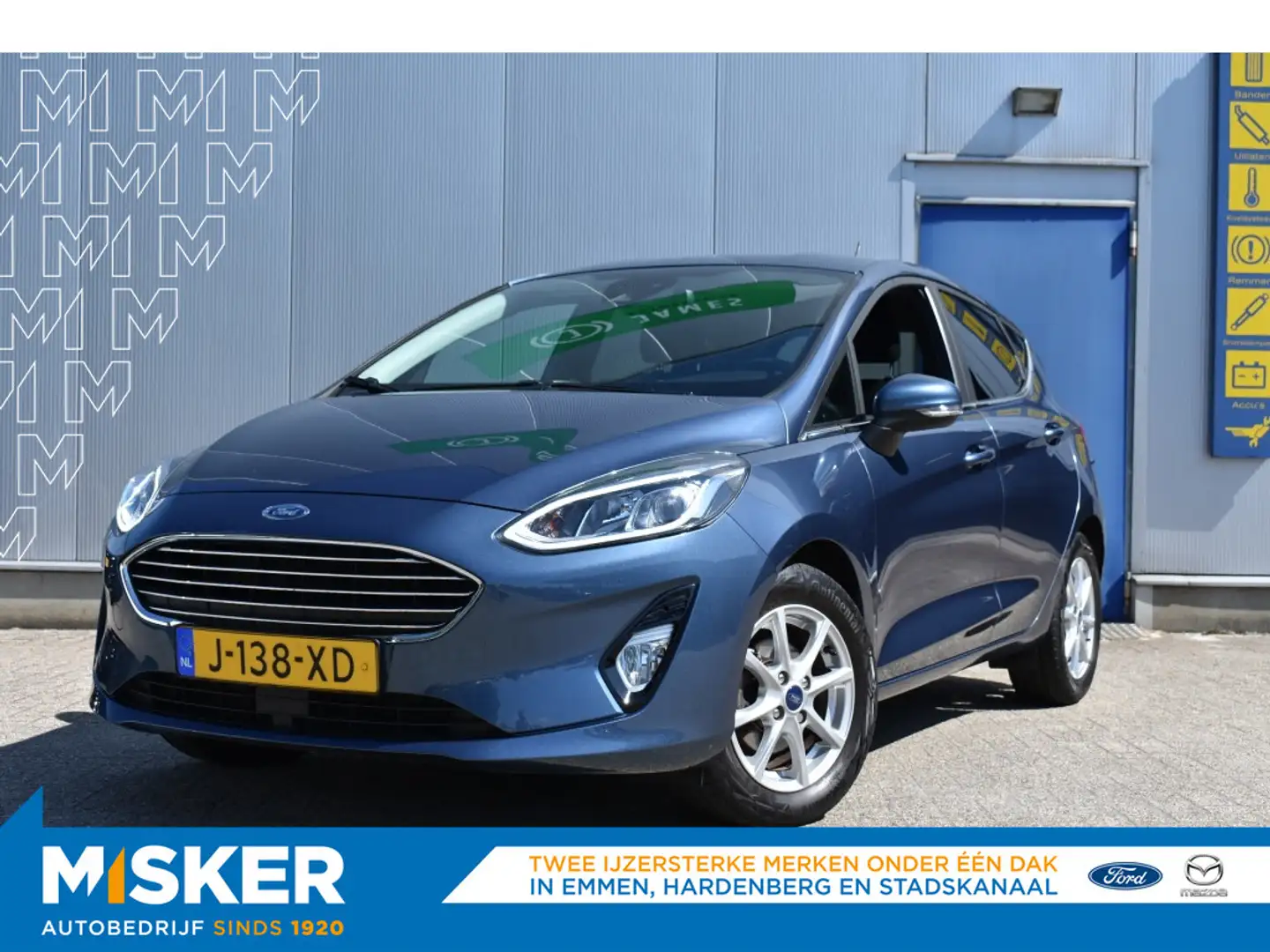 Ford Fiesta 1.0 EcoB. Titanium X Trekhaak Driver assistance - Blauw - 1