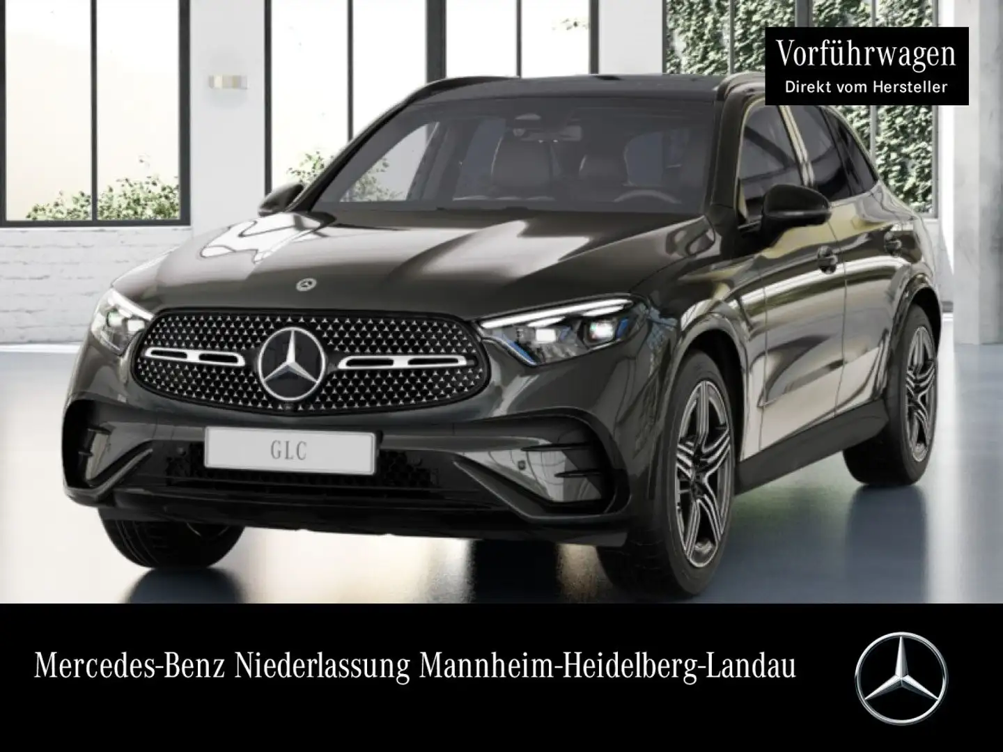 Mercedes-Benz GLC 220 d 4M AMG+NIGHT+PANO+360+AHK+TOTW+KEYLESS Grau - 1
