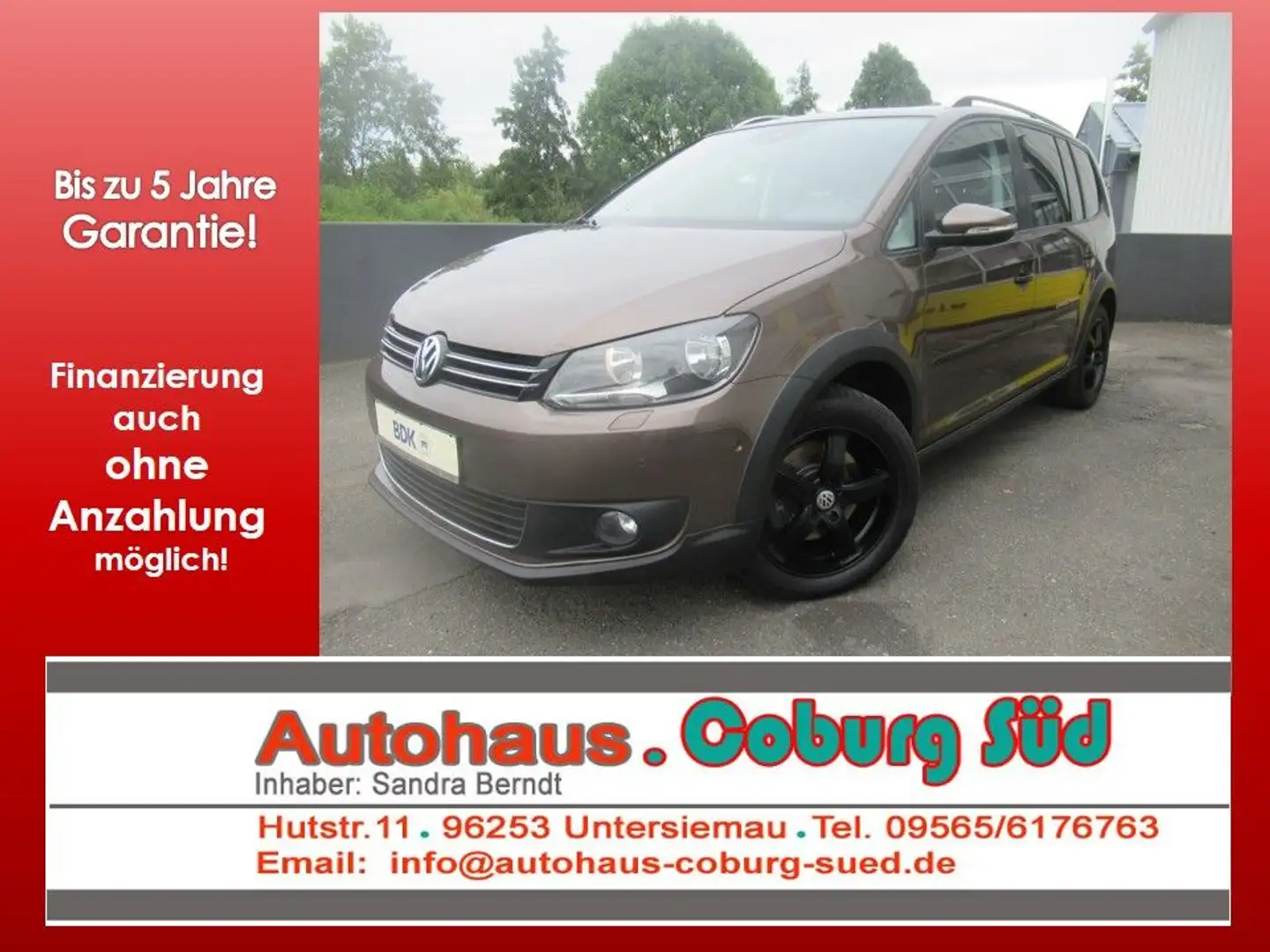 Volkswagen Touran Cross PANORAMA NAVI 7-SITZER KAMERA SHZG Brun - 1