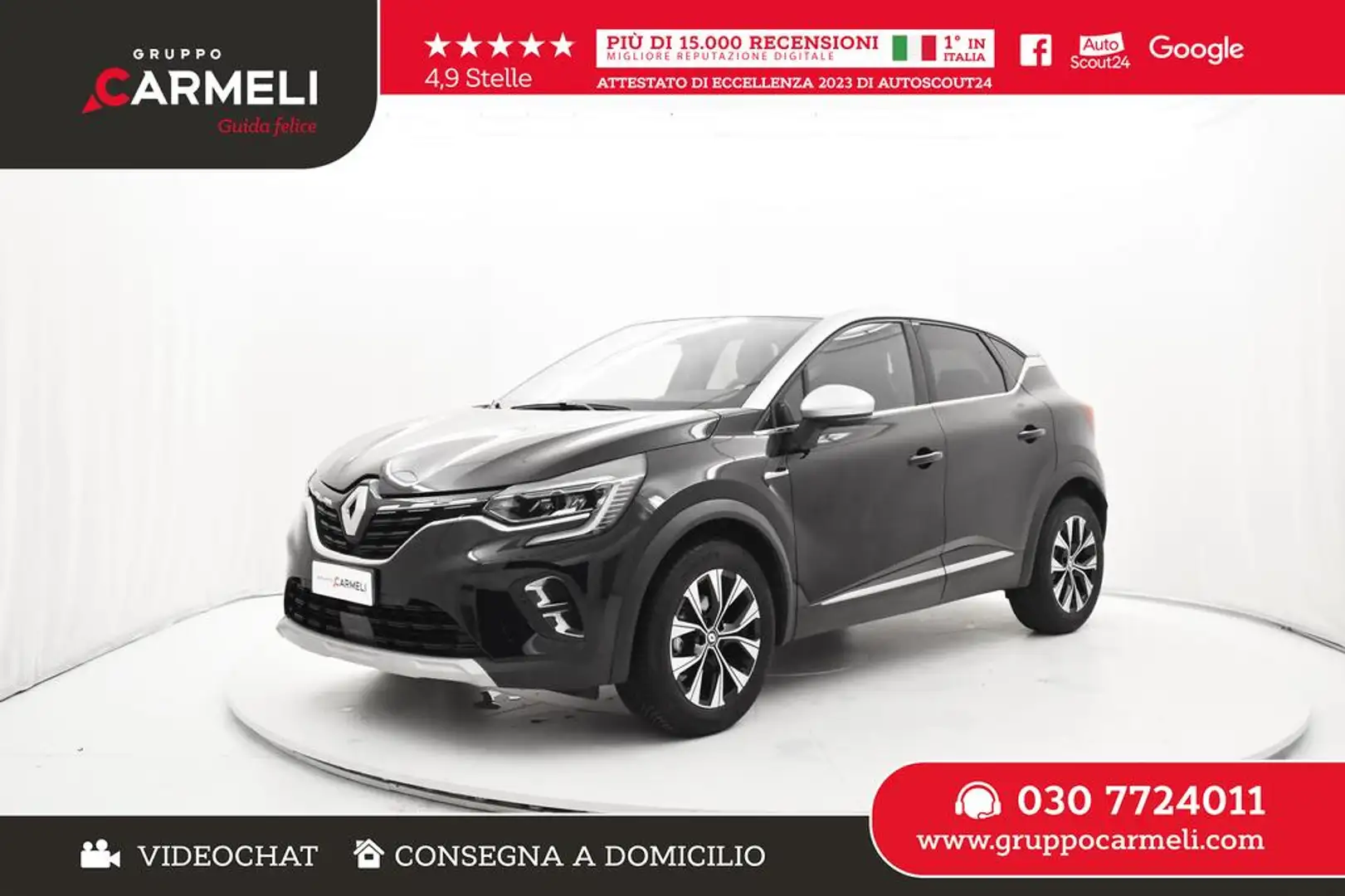 Renault Captur 1.0 tce Techno 90cv Nero - 1