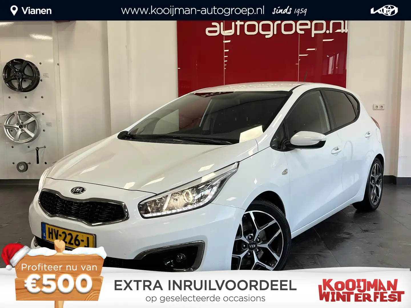 Kia Ceed / cee'd 1.6 GDI First Edition 17" Privacy Glass, mooie lux Wit - 1