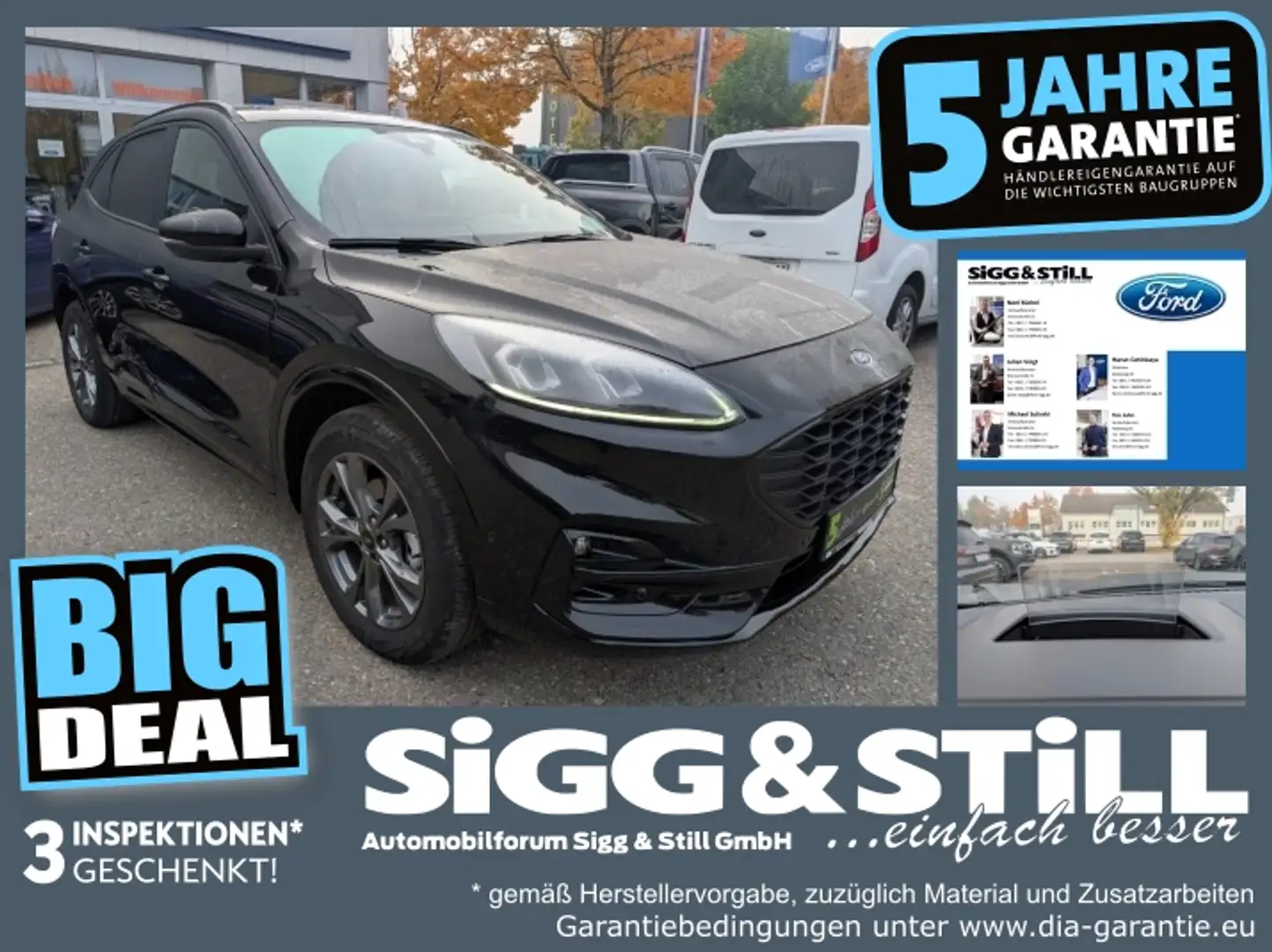 Ford Kuga 2.5 PHEV ST-Line X LED*ACC*HUD*B&O*4xSHZ*2xCAM Zwart - 1