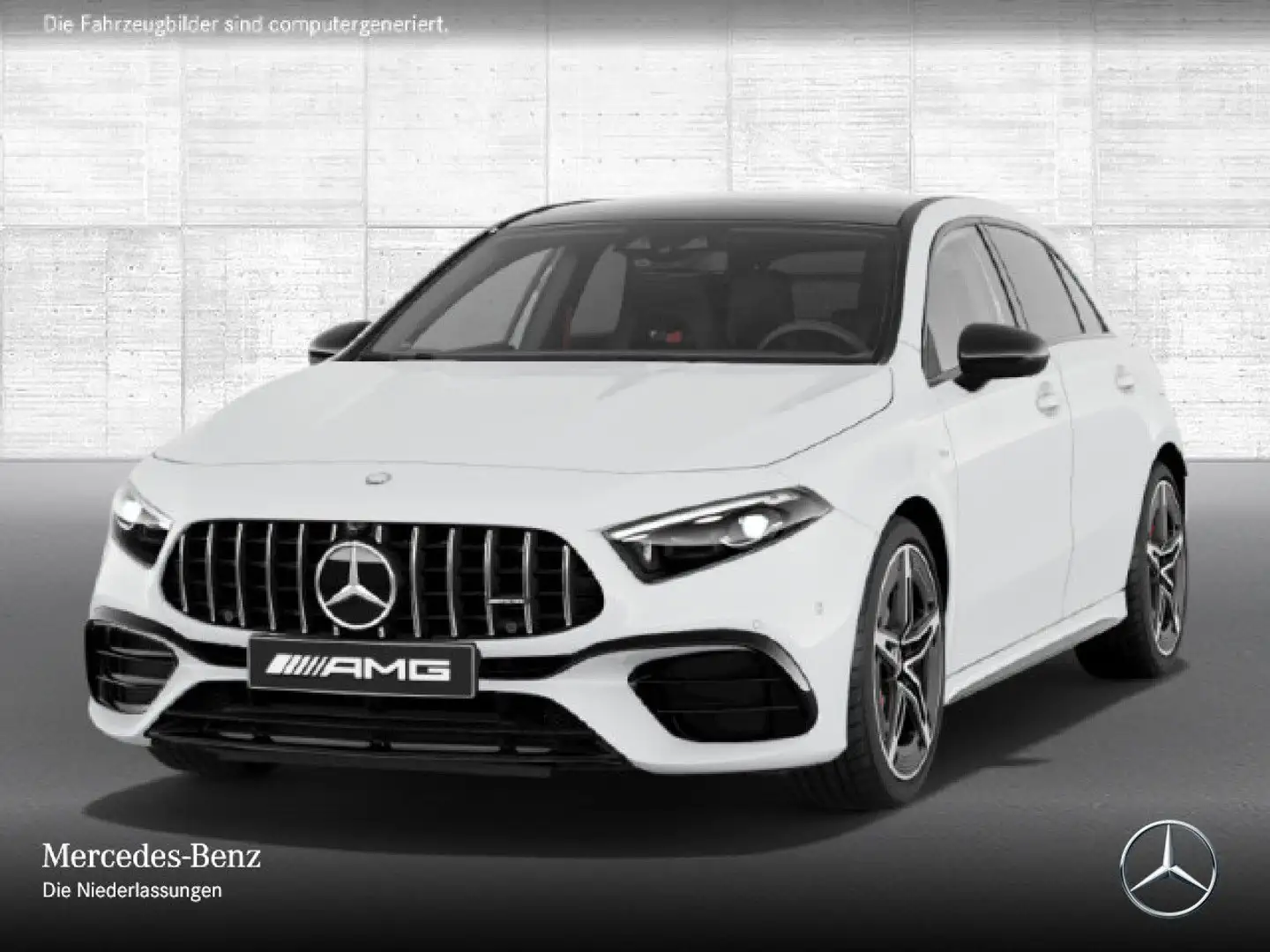 Mercedes-Benz A 45 AMG A 45 S 4M Kompakt DRIVERS+PANO+360°+MULTIBEAM+8G Weiß - 2