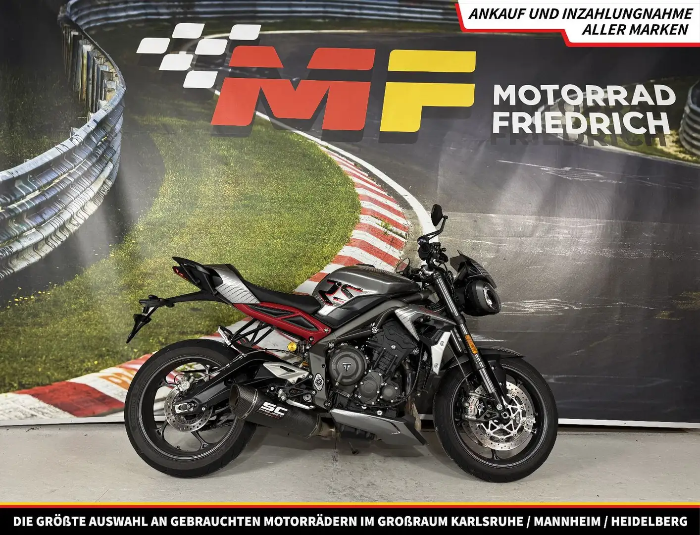 Triumph Street Triple 765 RS [SERVICE NEU | BLIPPER] Grau - 1