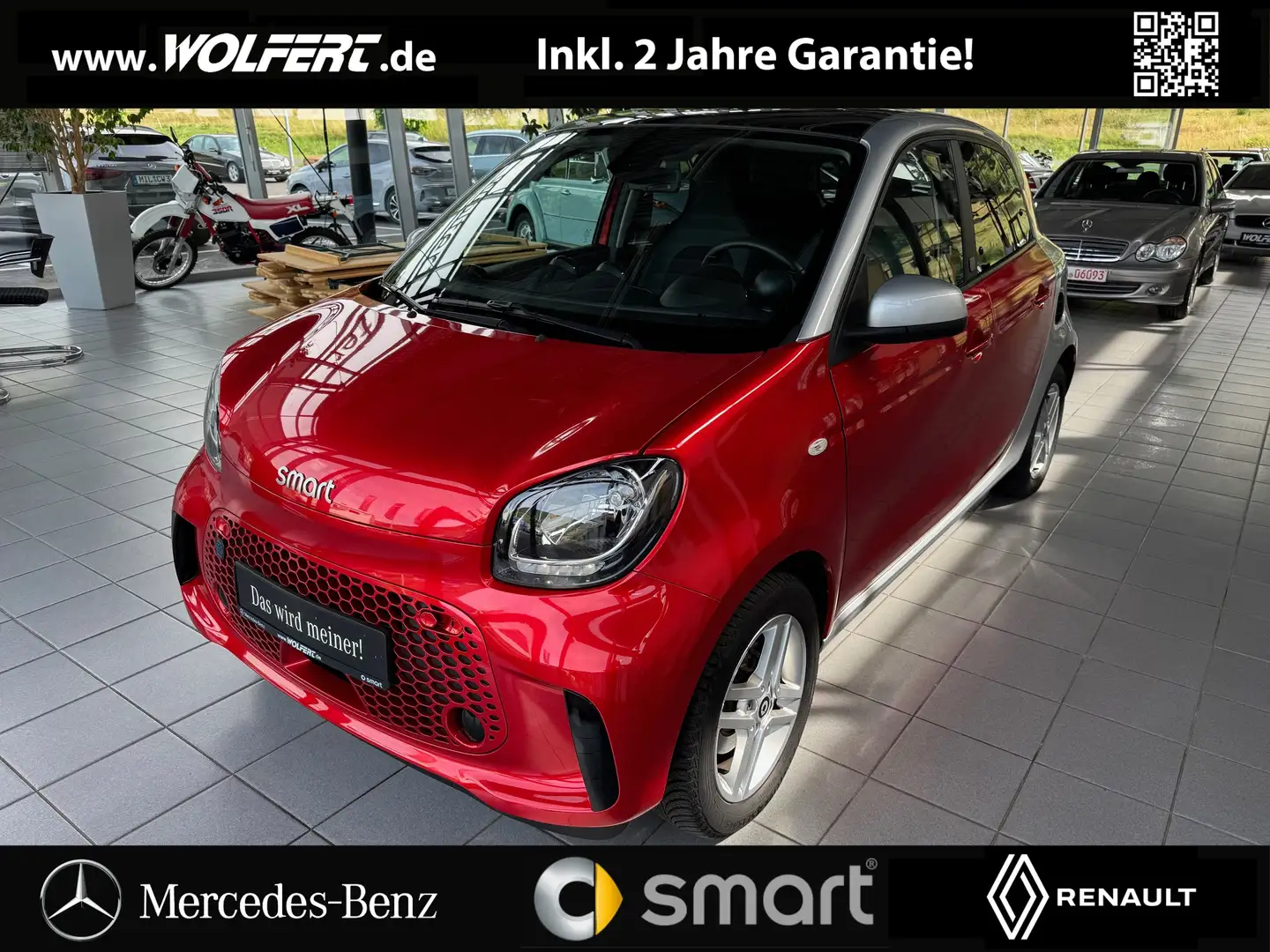 smart forFour EQ Lenkradheizung Kamera Sitzheizung vorn u hinten Rot - 1