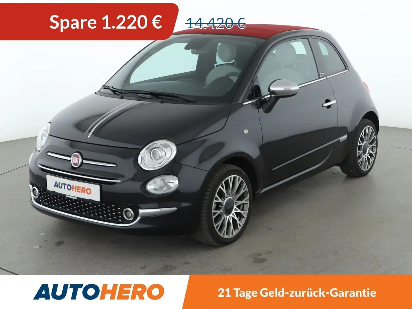 Fiat 500C 1.0 Mild-Hybrid Star *BiXENON*PDC*ALU*TEMPO* crna - 1