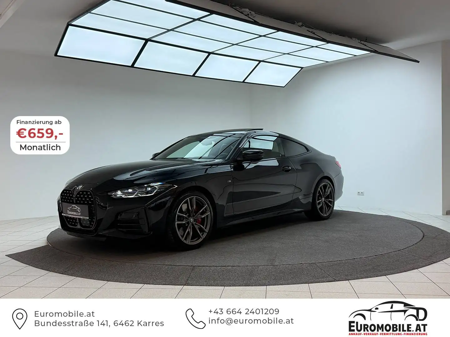 BMW 440 M440 i xDrive *VOLL*LASER*H/K*M-SITZE*CARBON*SCHIEBE-D.*360*FULL-ASS* Schwarz - 1
