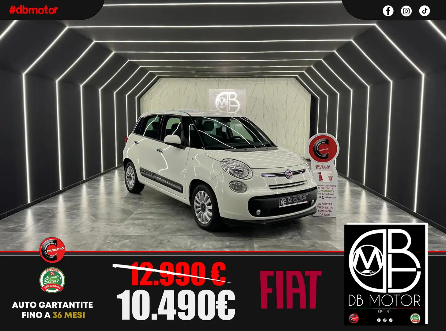 Fiat 500L 500L 2012 1.3 mjt Business 95cv Bianco - 1