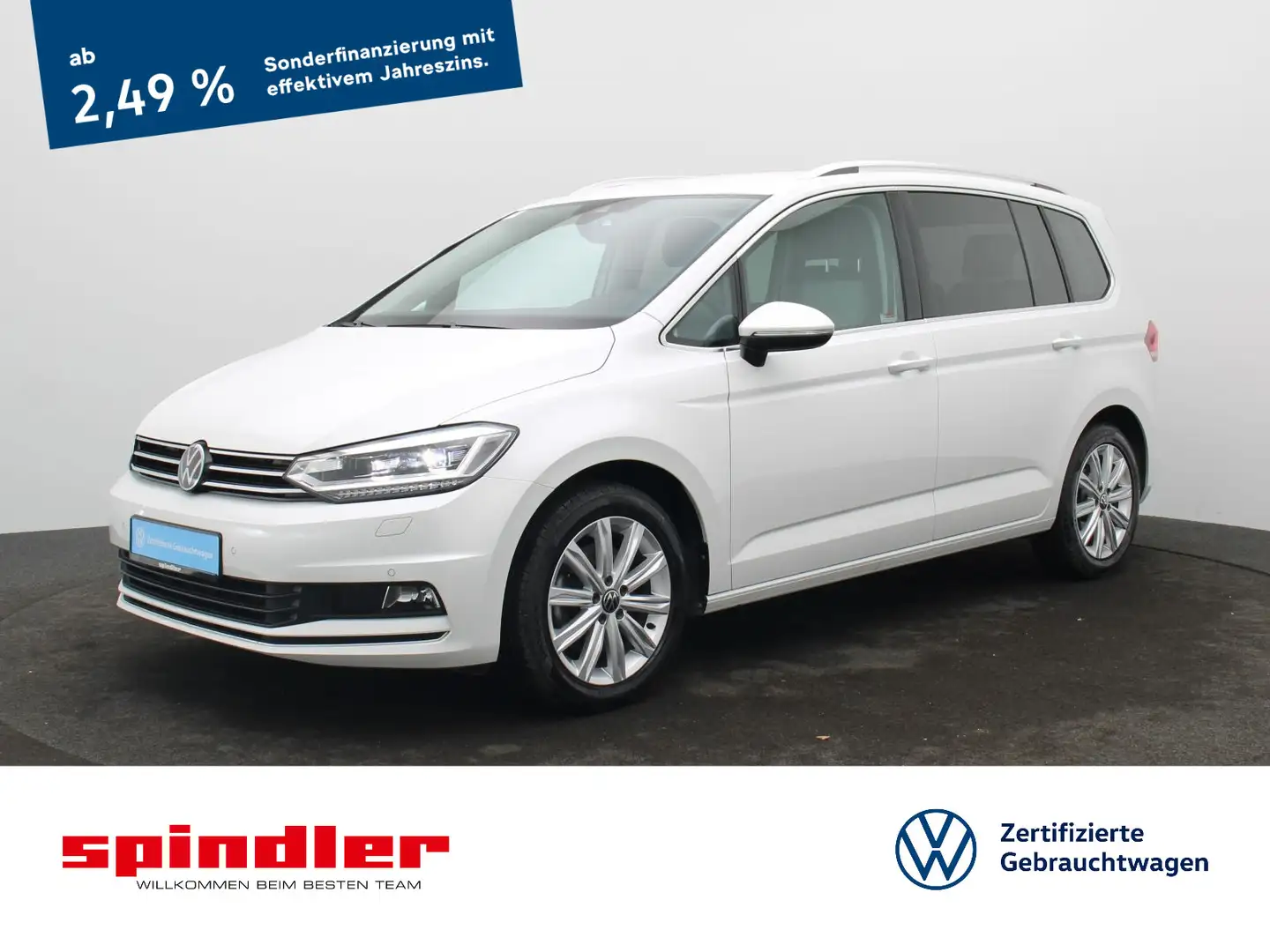 Volkswagen Touran Highline 2.0 TDI DSG / 7-Sitze, AHK, LED Blanco - 1