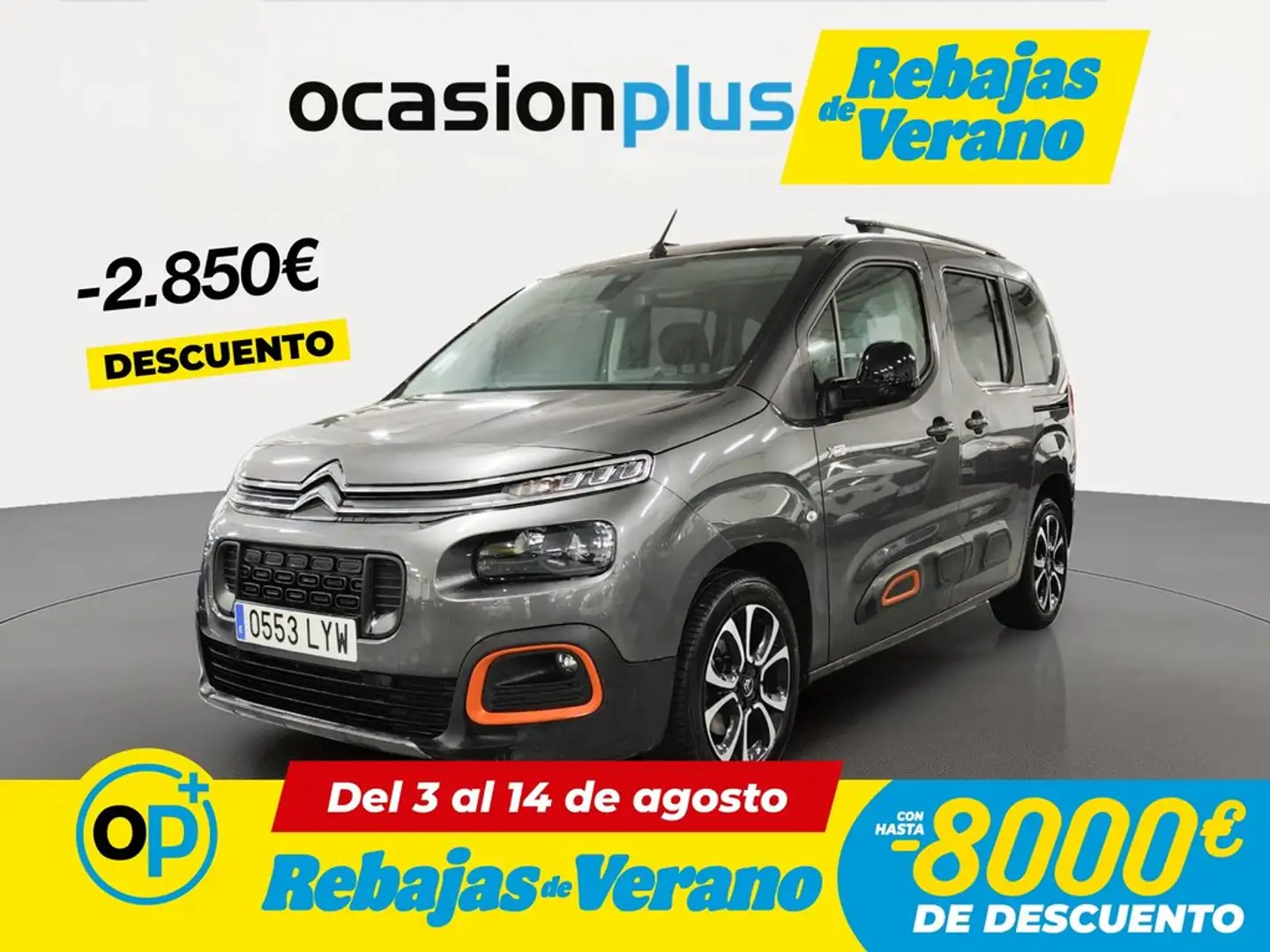 Citroen Berlingo BlueHDi S&S Talla M Shine 130 Gris - 1