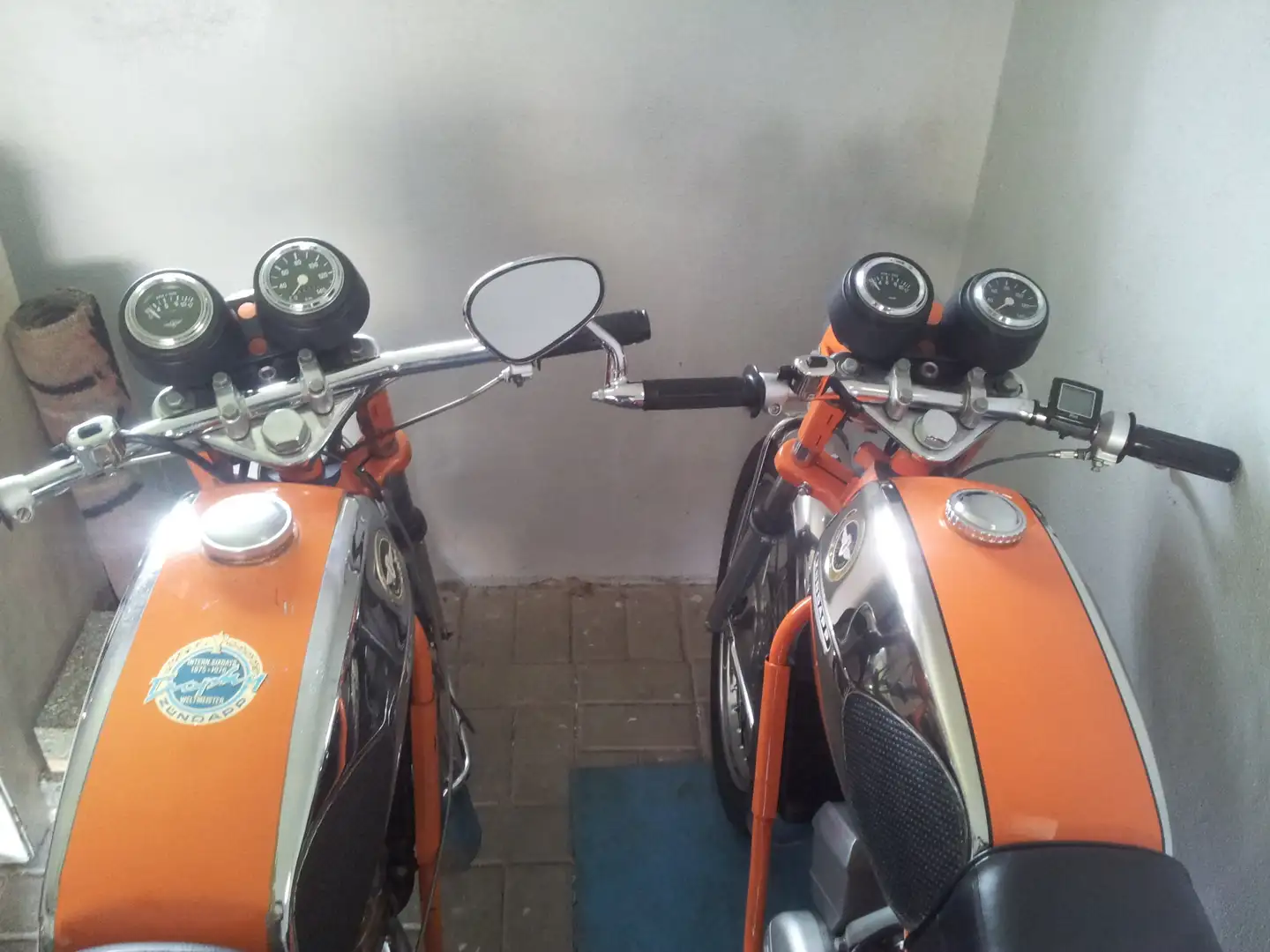 Zündapp KS 50 zwei stück GLATTE watercooled mit duplex bremse Pomarańczowy - 2