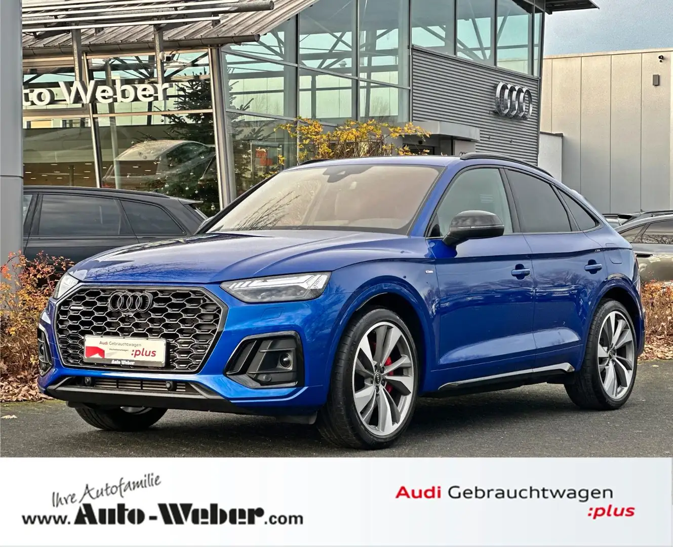 Audi Q5 Sportback 55TFSIe qu S LINE LUFT AHK PANO B&O Blau - 1