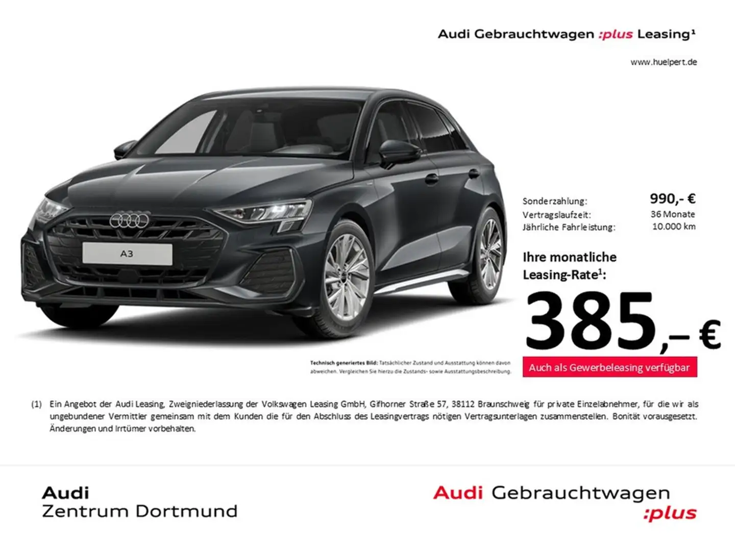 Audi A3 Sportback 35 S LINE CAM ACC E-KLAPPE NAVI+ Grau - 1