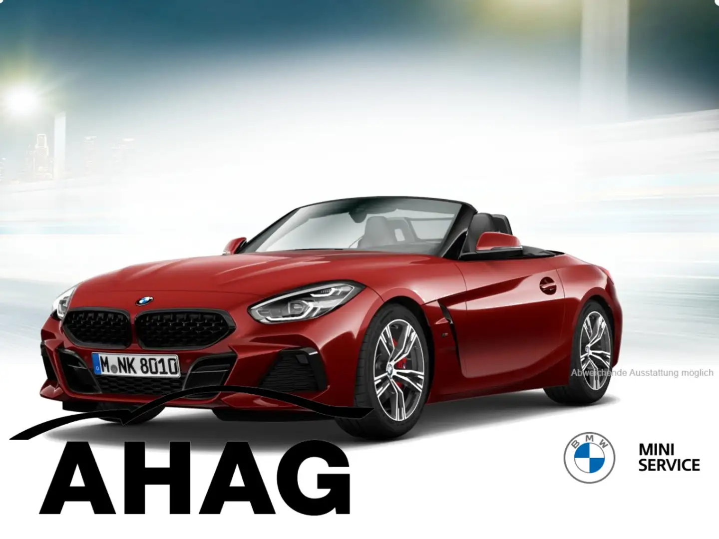 BMW Z4 M40i Cabrio Navi Leder Tempom.aktiv Bluetooth PDC Rot - 2
