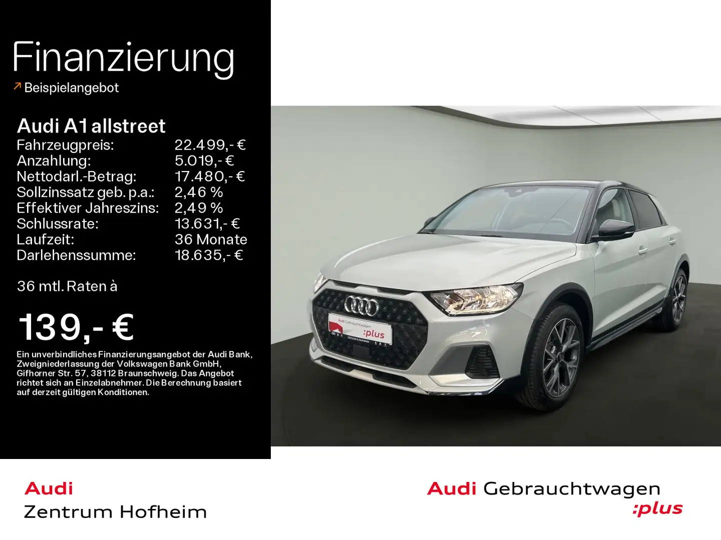 Audi A1 30 TFSI*Virtual*Smartphone Interfac Silber - 1
