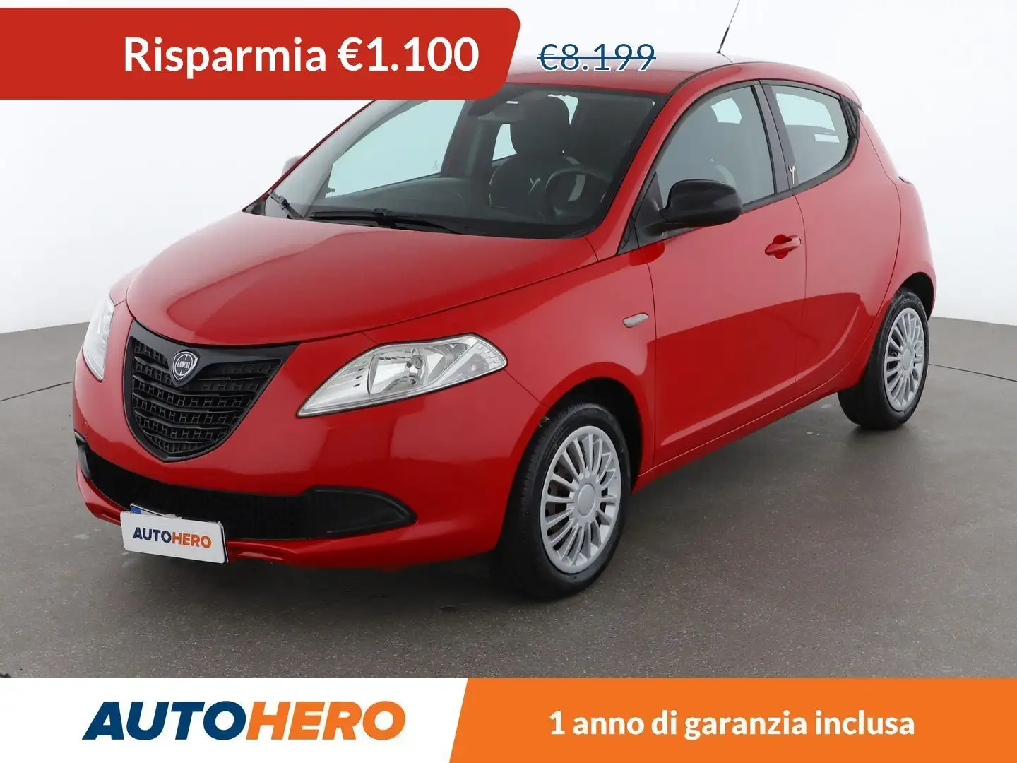 Lancia Ypsilon 1.2 Elefantino 69 CV Rood - 1