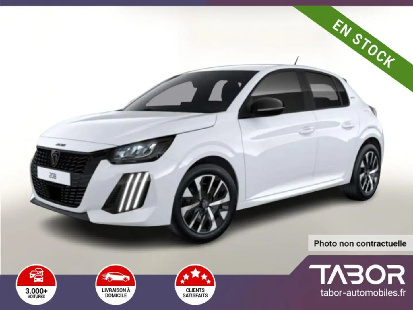Peugeot 208 1.2 PT 100 Active SHZ Radars Reg. Blanc - 1