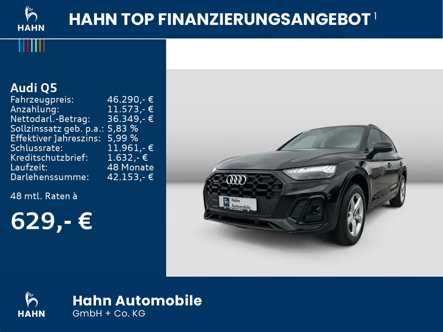 Audi Q5 40TDI S-trc quattro S-line AHK Cam Matrix PDC Schwarz - 2