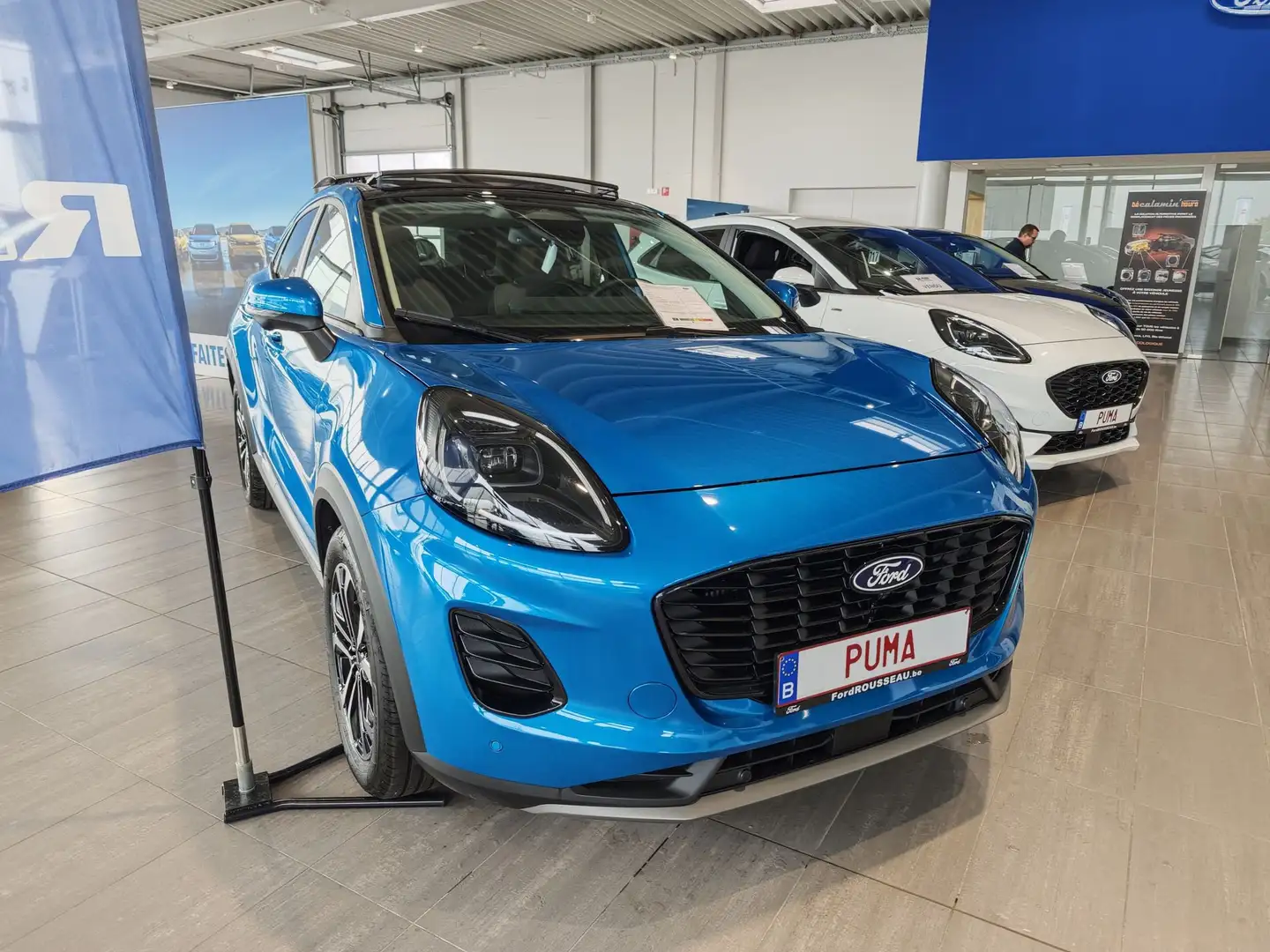 Ford Puma Titanium 1.0i EcoBoost mHEV 125ch  A7 - NEUVE Blauw - 2